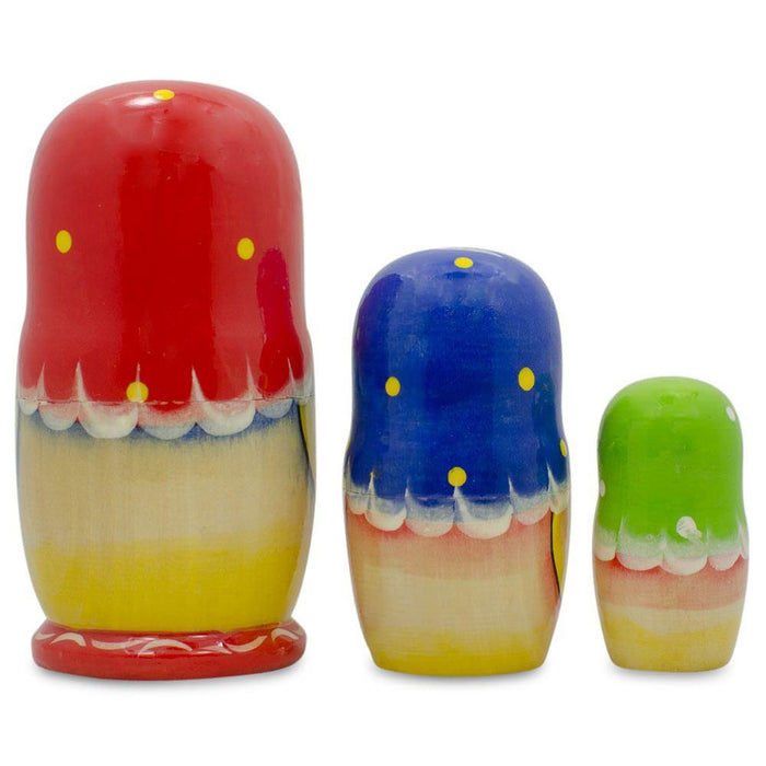 BestPysanky 3 Strawberries Multi-Color  Nesting Dolls 4 Inches