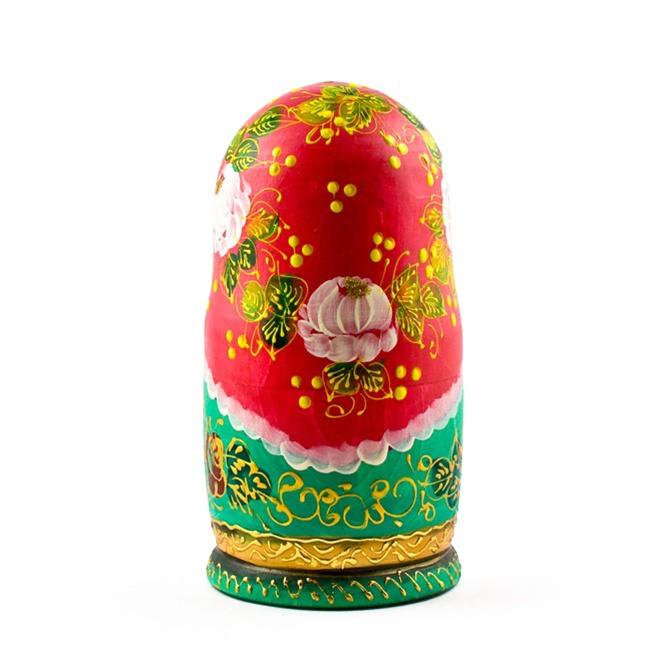 BestPysanky 5 Girls with Basket Flowers Nesting Dolls  6.5 Inches