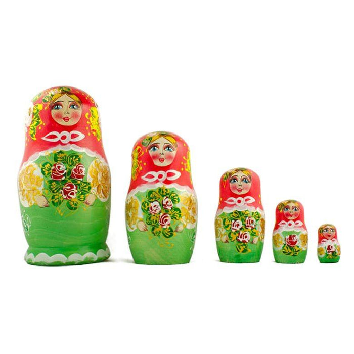 BestPysanky Set of 5 Olga Nesting Dolls 6.5 Inches