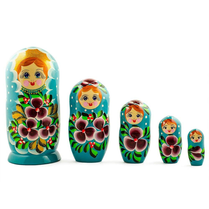 BestPysanky Set of 5 Alla Nesting Dolls  7 Inches