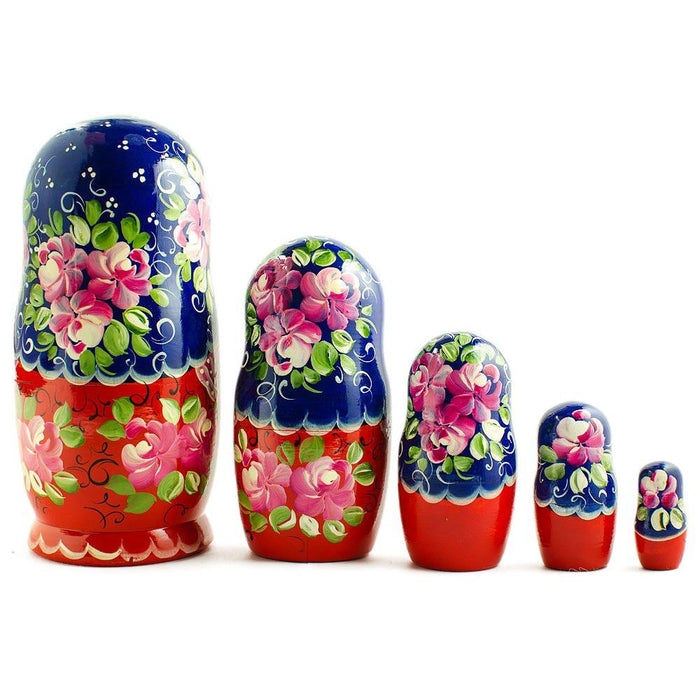 BestPysanky 5 pcs Nadezhda Nesting Dolls 7 Inches