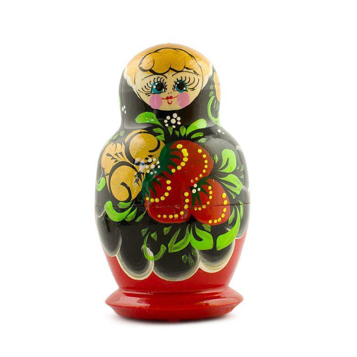 BestPysanky Set of 5 Wooden Nesting Dolls  3.5 Inches