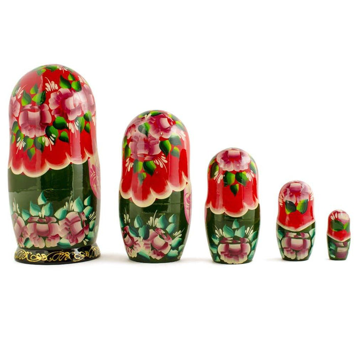 BestPysanky Set of 5 Fairy Tale Nesting Dolls 7 Inches