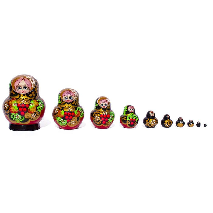 BestPysanky Set of 10 Valeria Nesting Dolls 5.5 Inches