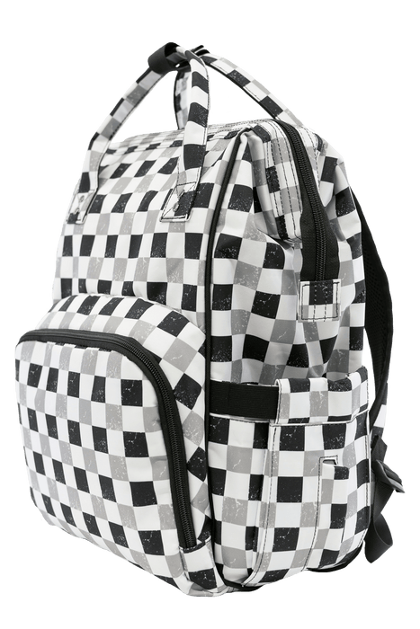 Texas Tushies Neutral Check - Diaper Bag