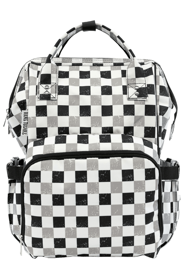 Texas Tushies Neutral Check - Diaper Bag