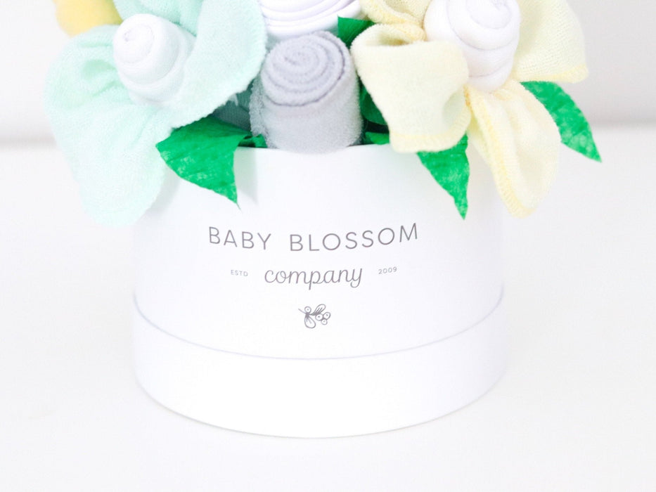 Baby Blossom Company Neutral Hatbox Bouquet - Petite