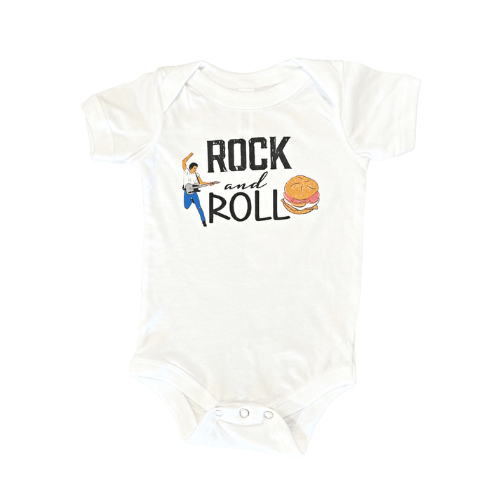 Little Hometown New Jersey Rock and Roll Onesie