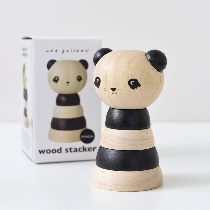 Wee Gallery Wood Stacker - Panda