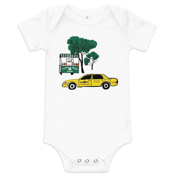 Little Hometown New York City Central Park Baby short sleeve onesie