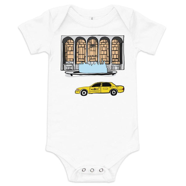 Little Hometown New York City Lincoln Center Baby Onesie NYC