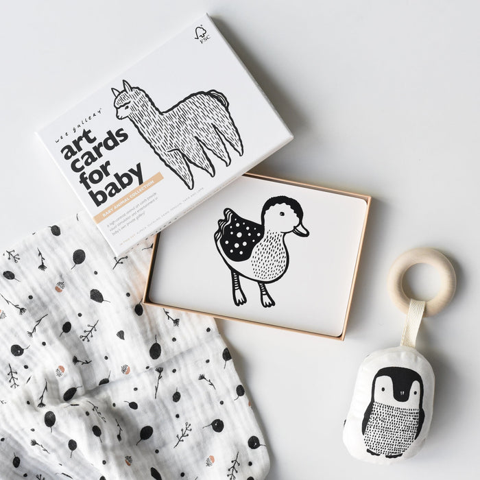 Wee Gallery Newborn Baby Gift Set - Baby Animals