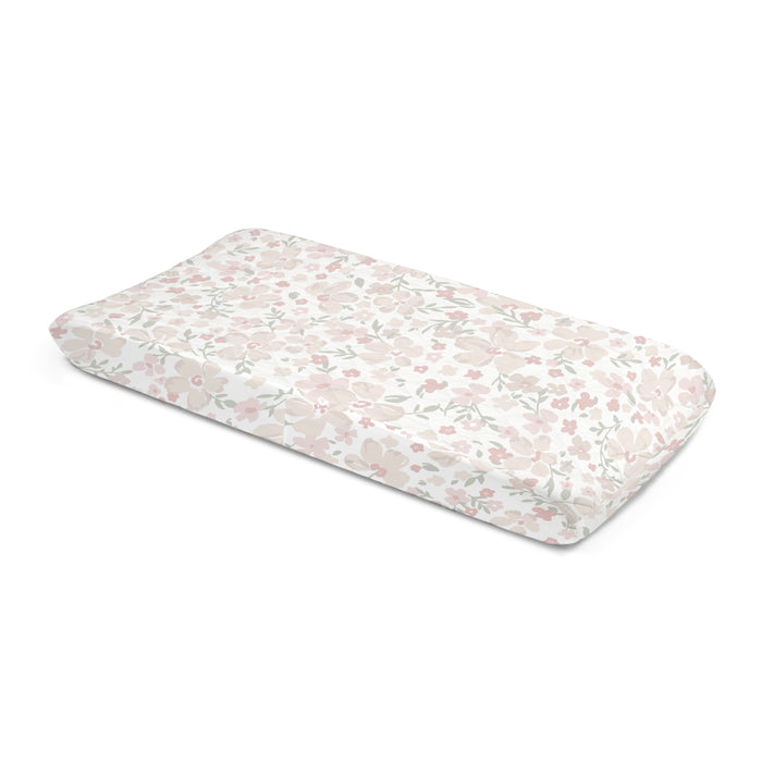 Makemake Organics Organic Changing Pad Cover - Blossom