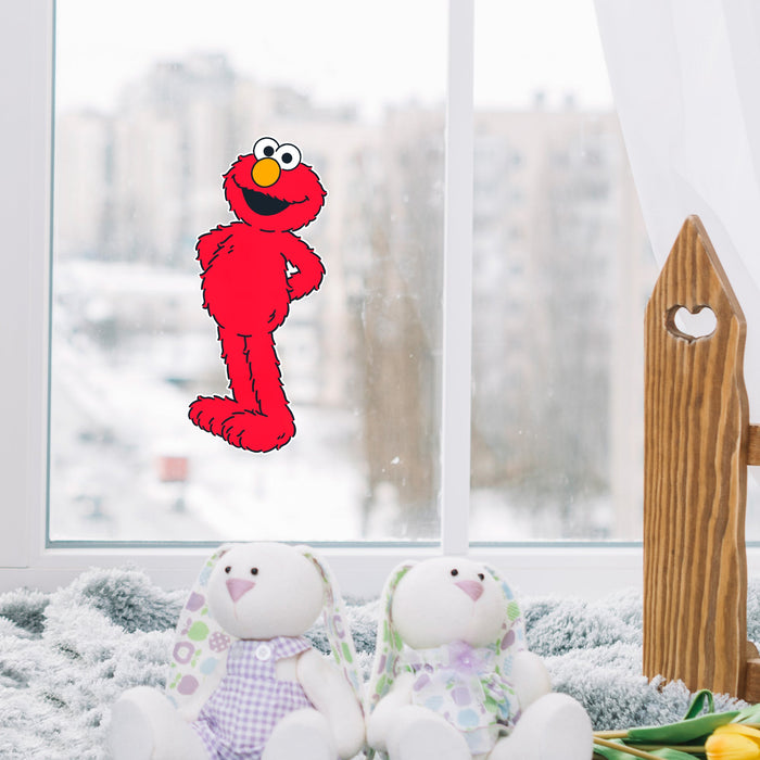 Fathead Elmo Window Cling - Officially Licensed Sesame Street Removable Window Static Decal