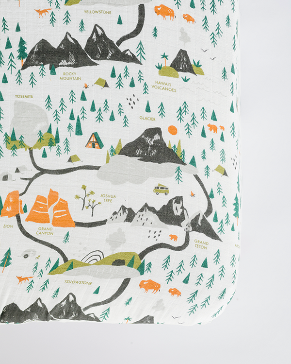 Clementine Kids National Parks Crib Sheet