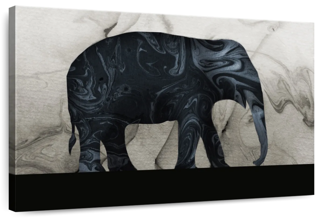 ElephantStock Abstract Elephant Silhouette Wall Art