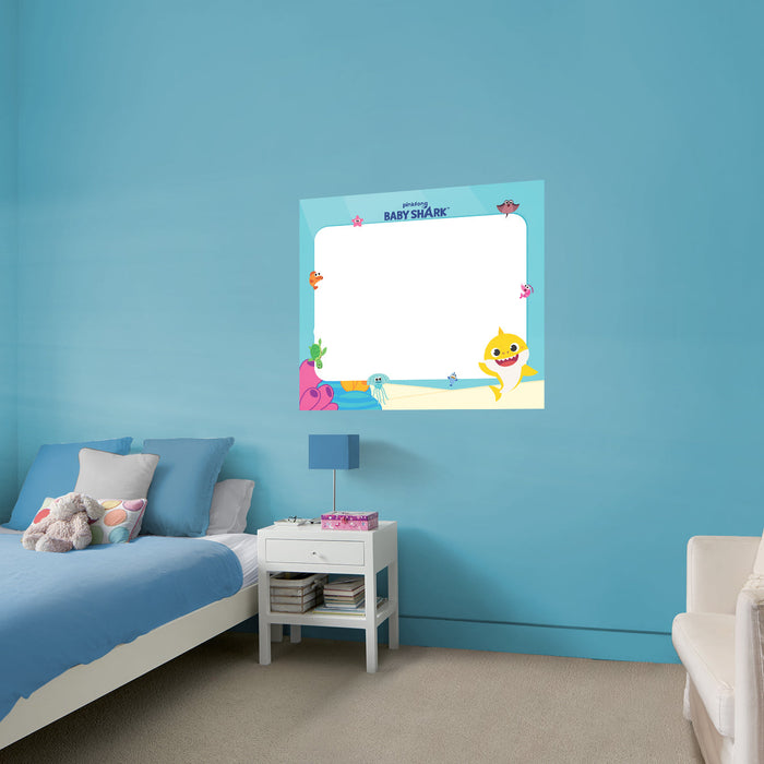 Fathead Baby Shark: Underwater Friends Dry Erase - Officially Licensed Nickelodeon Removable Adhesive Decal