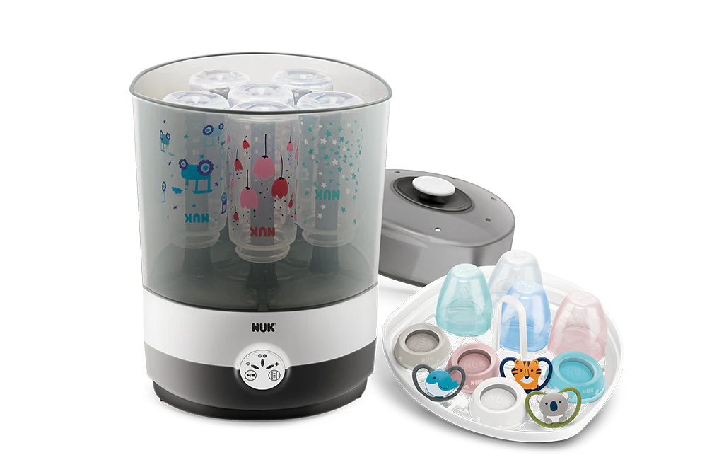 NUK 2-in-1 Baby Bottle Sterilizer and Dryer - Electric Steam Sterilization