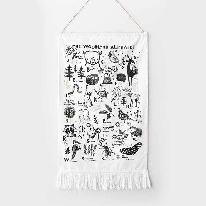 Wee Gallery Woodland Alphabet Printed Tapestry