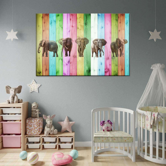 ElephantStock Color Stripe Elephants