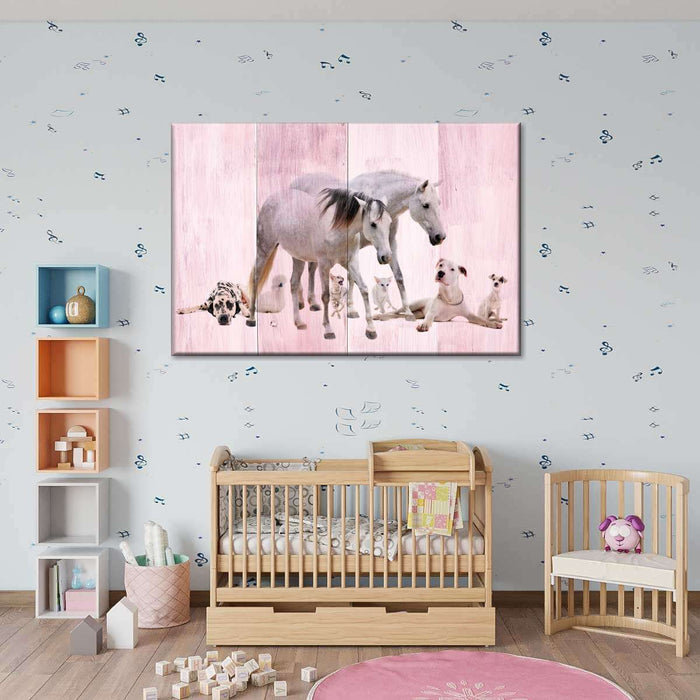 ElephantStock Dogs And Horses Wall Art