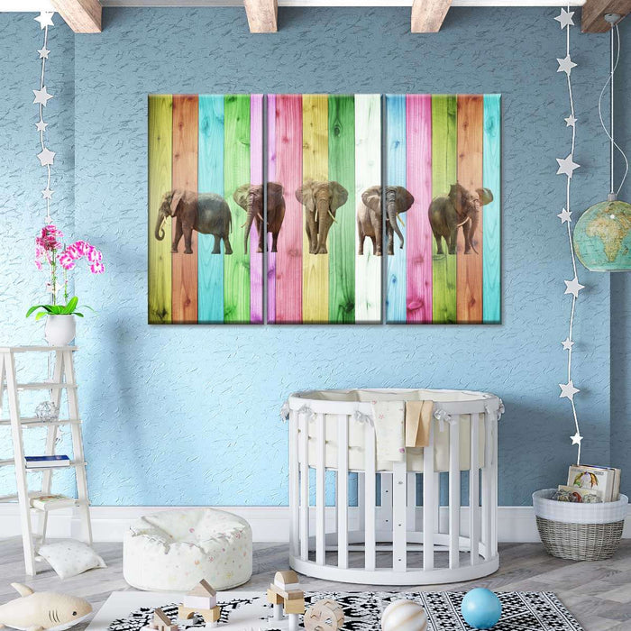 ElephantStock Color Stripe Elephants