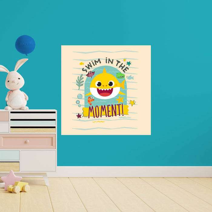 Fathead Baby Shark: Your Moment Poster - Officially Licensed Nickelodeon Removable Adhesive Decal