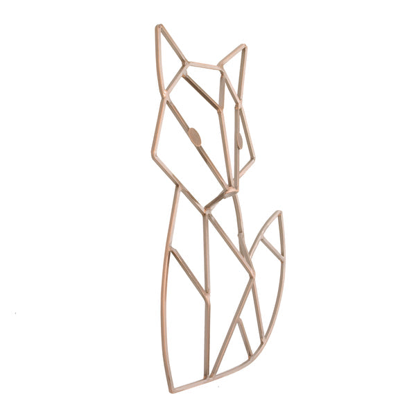 NoJo Fox Shaped Wire Nursery Wall Décor, Copper Finish