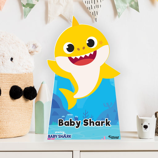Fathead Baby Shark: Baby Shark Mini Cardstock Cutout - Officially Licensed Nickelodeon Stand Out