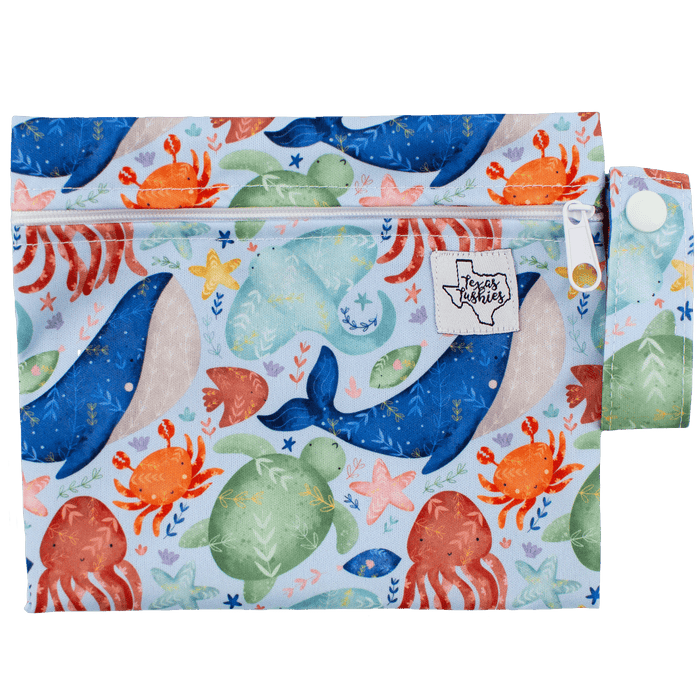 Texas Tushies Ocean Cuties - Mini Wet Bag