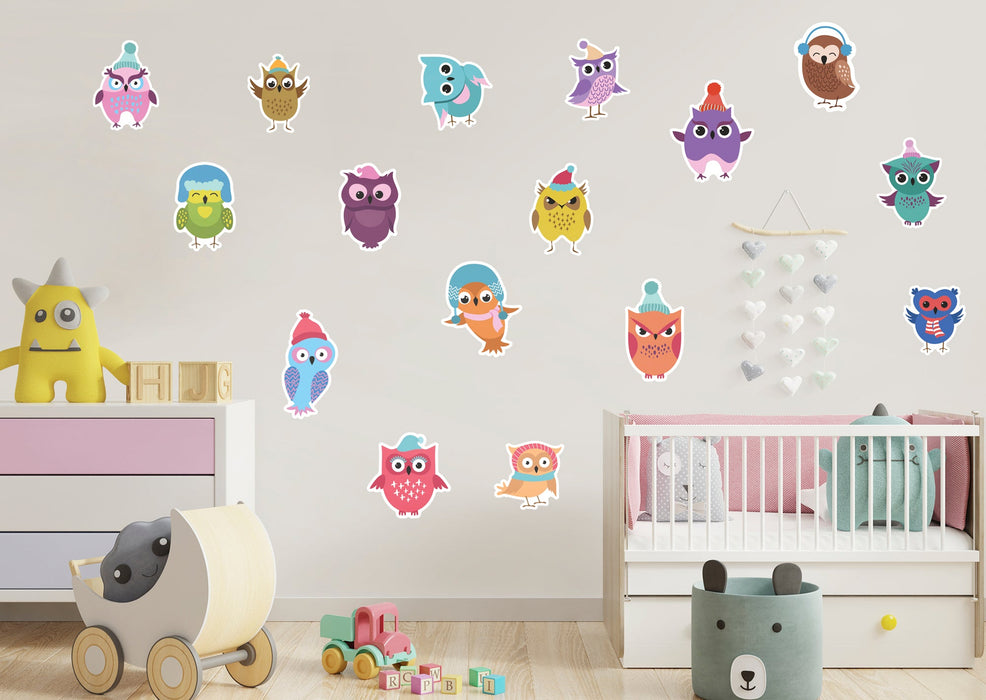 Fathead Nursery: Owl Winter Collection - Removable Wall Adhesive Decal