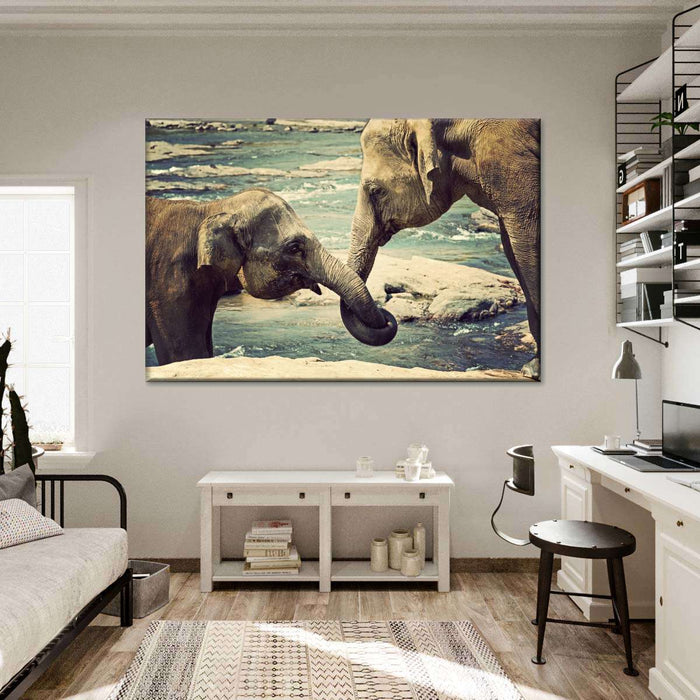 ElephantStock Asian Elephants Wall Art