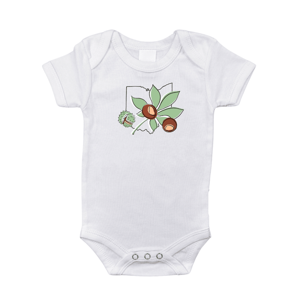 Little Hometown Ohio Buckeye Baby Onesie