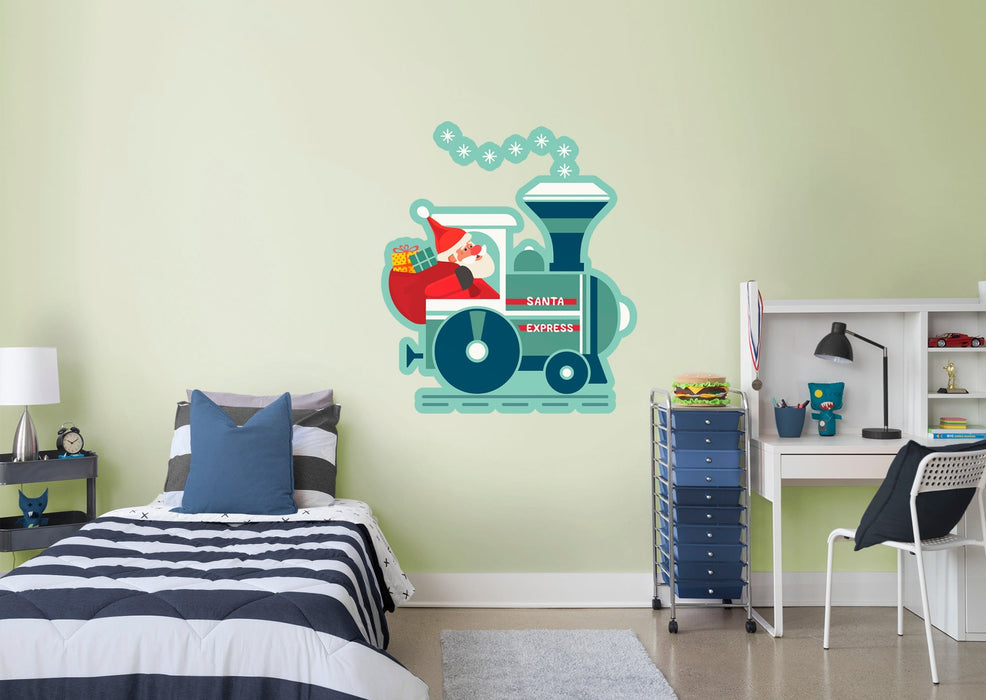 Fathead Nursery:  Santa Express Icon        -   Removable Wall   Adhesive Decal