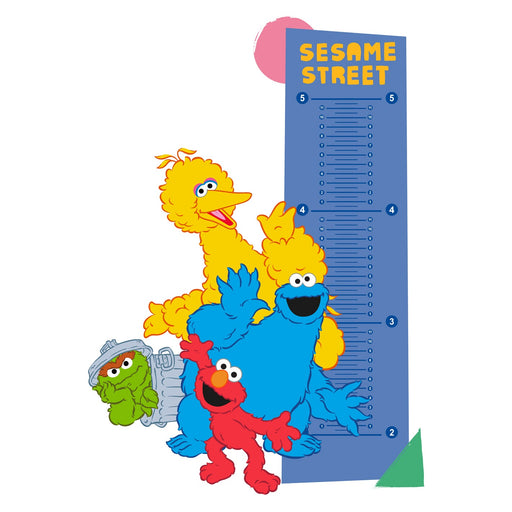 Fathead Shapes Growth Chart - Officially Licensed Sesame Street Removable Wall Adhesive Decal