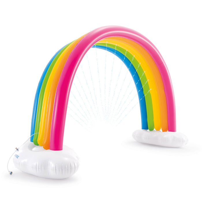 Intex 56597EP Inflatable Rainbow Cloud Outdoor Kids Play Sprinkler, Ages 3 & Up