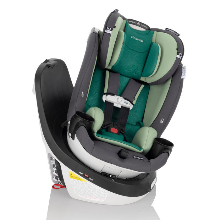 Evenflo® Revolve360 Slim 2-in-1 Rotational Car Seat with Green & Gentle Fabric