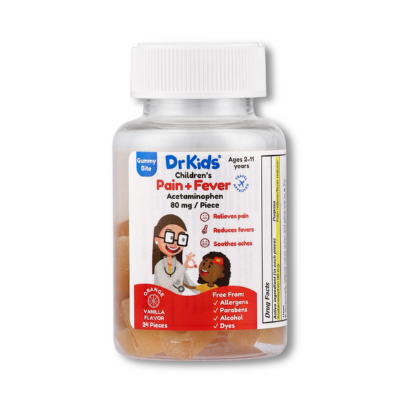 DrKids Childrens Pain + Fever Gummy Bites