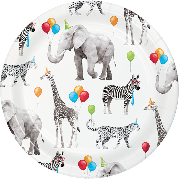 Party Decorations Party Animals Paper Dessert Plate 8ct