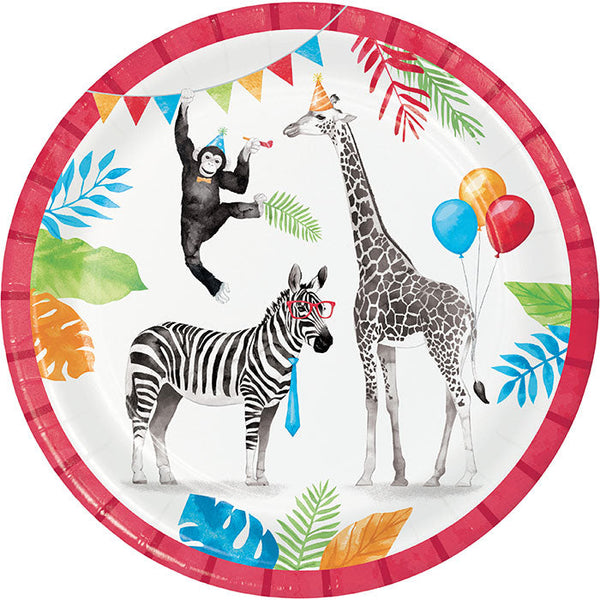 Party Decorations Party Animals Dinner Plate 8ct