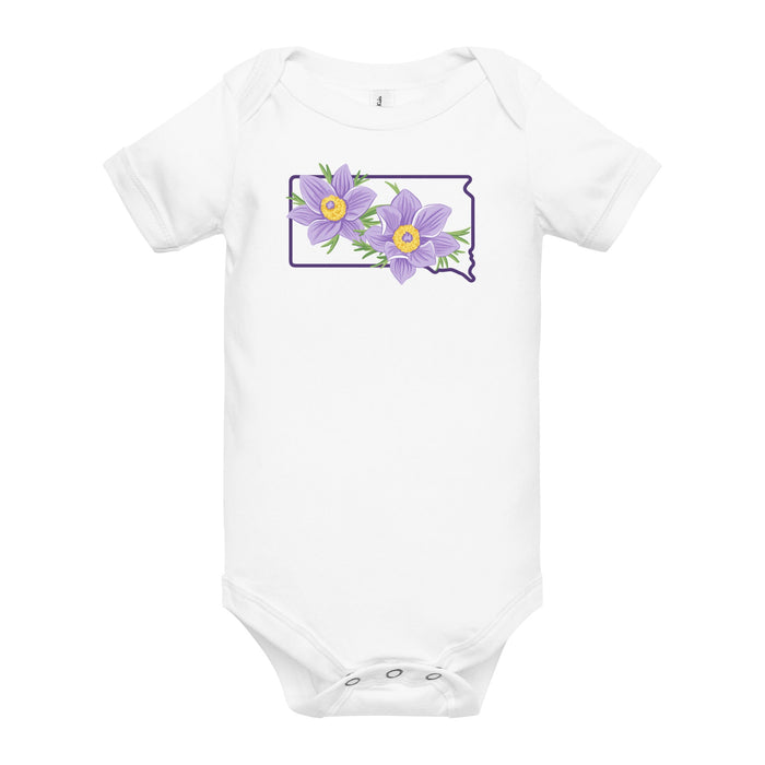 Little Hometown Pasqueflower Onesie