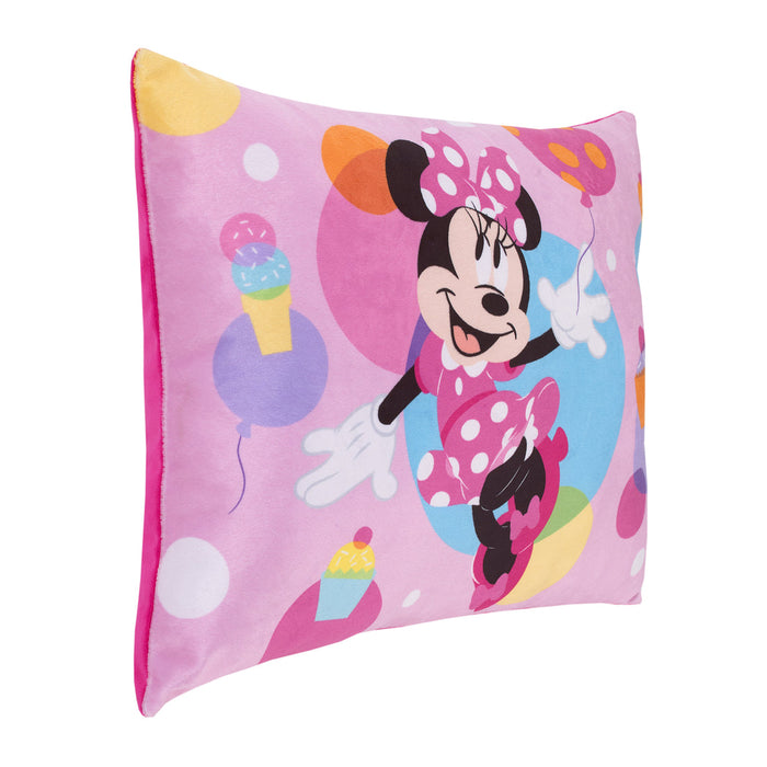Disney Minnie Mouse Let's Party Plush Toddler Pillow