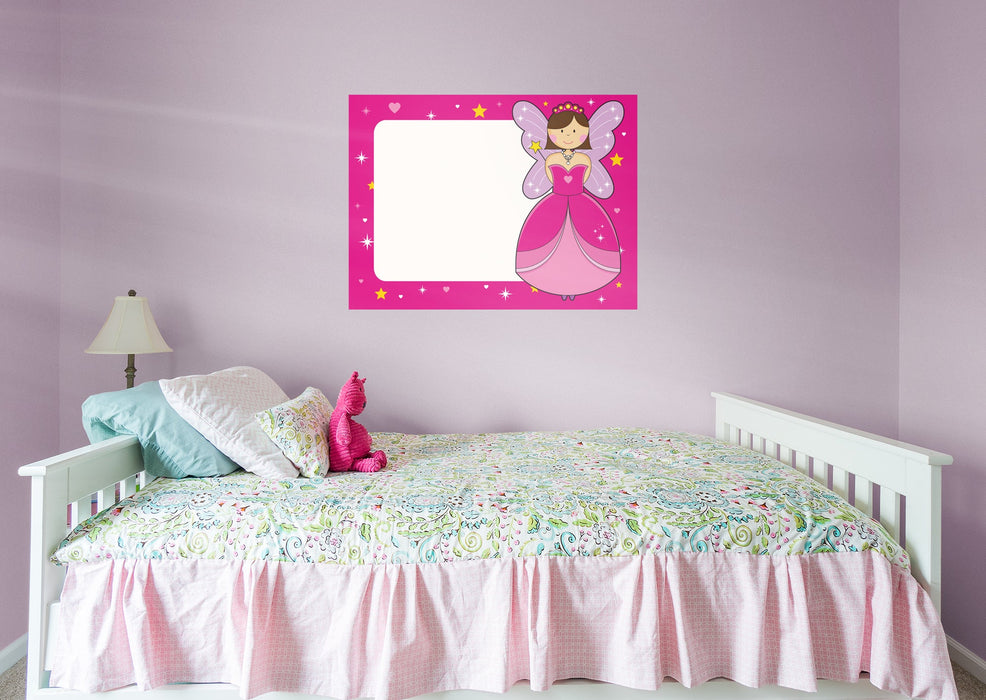 Fathead Nursery: Pink Fairy Dry Erase - Removable Wall Adhesive Decal