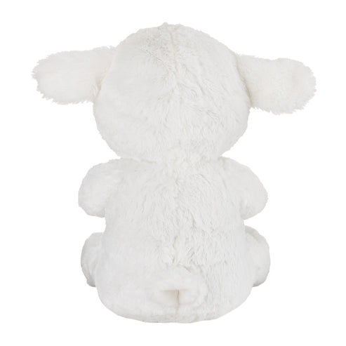 Little Love by NoJo White Plush Lamb with Praying Hands and Embroidered Cross