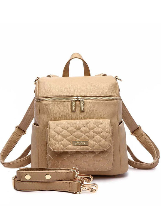 Luli Bebé Petit Monaco Diaper Bag | Latte Brown