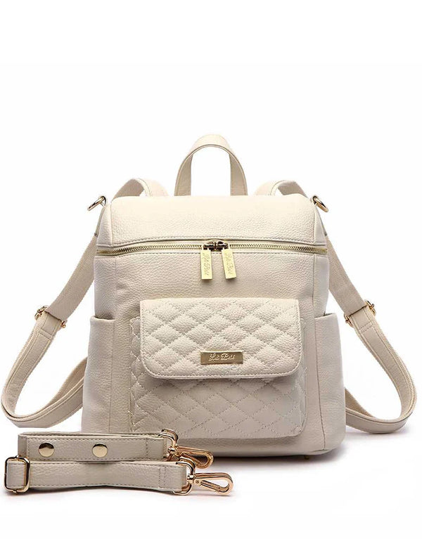 Luli Bebé Petit Monaco Diaper Bag | Pearl White