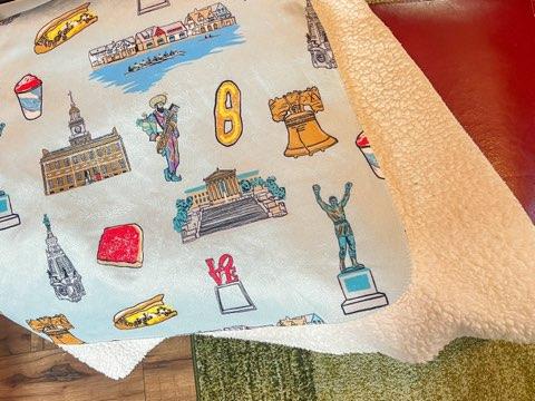 Little Hometown Philadelphia Plush Throw Blanket 60x80