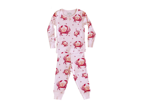 Little Hometown Pink Crab Pajamas