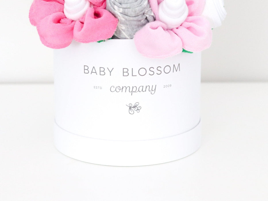 Baby Blossom Company Pink Hatbox Bouquet - Deluxe