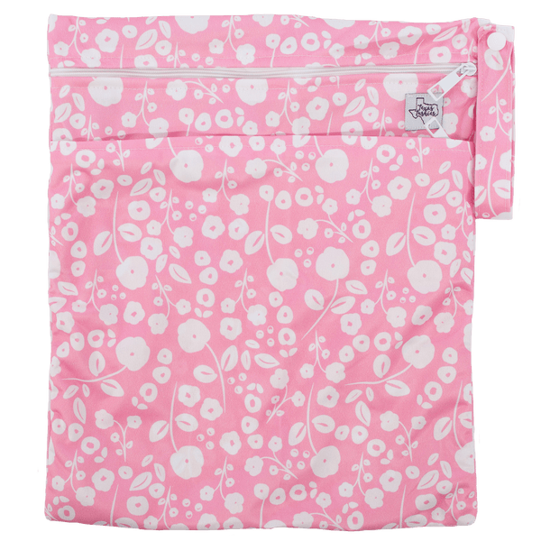 Texas Tushies Pink Poppies - Wet Bag